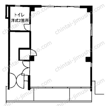 印章会館1階の間取図