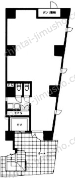 芝MKビル1階の間取図