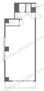 トーア新富マンション2階の間取図