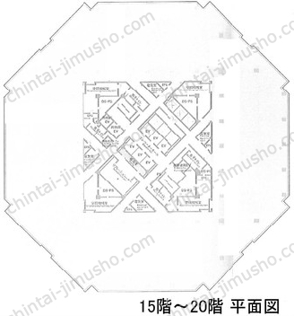 ゲートシティ大崎18階の間取図