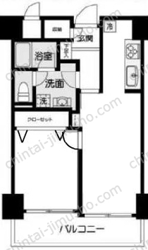 朝日広尾マンションの間取図