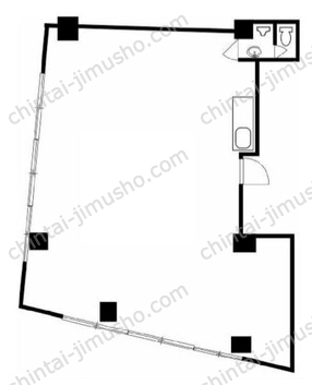 千石屋ビル2階の間取図
