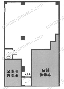 間取ビル1階の間取図
