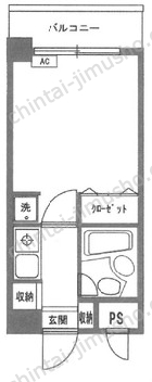 ベルプラザ6階の間取図