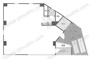 STビル3階の間取図