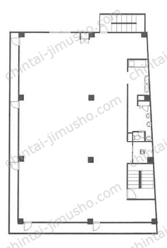 要町通信ビル4階の間取図