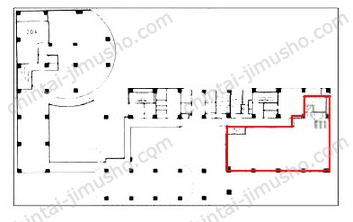 青葉六本木ビル2Fの間取図
