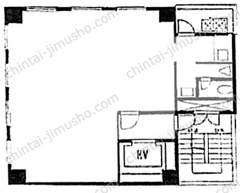 NOVEL WORK Shimbashi2階の間取図