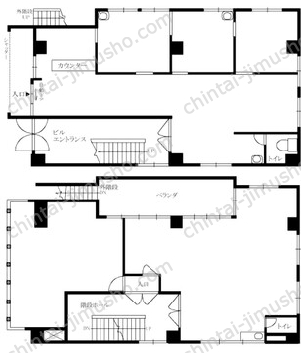 第2末野ビル一括貸の間取図