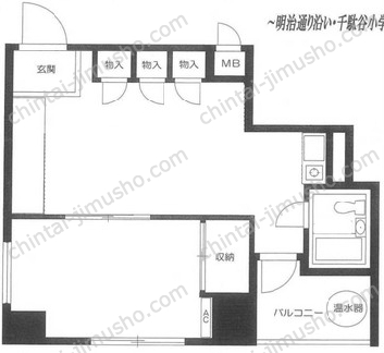 シャーレー原宿の間取図
