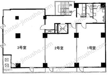 第20下川ビル5階の間取図
