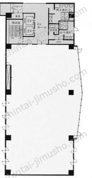 亀井ビル2階の間取図