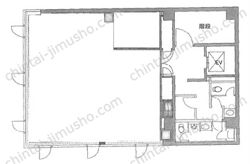 リードシー恵比寿ビル4階の間取図