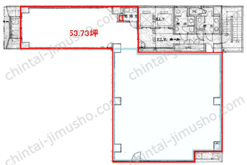 Jプロ東日本橋ビル9階の間取図