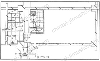 トーア文京マンション1階の間取図