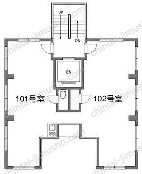 司コーポラス1階の間取図