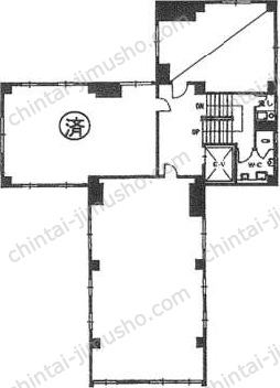 数寄屋ビルの間取図