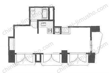 ソレアード六本木8Fの間取図