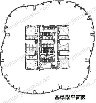 六本木ヒルズ森タワーの間取図