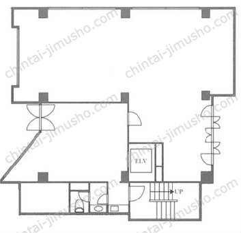 レインボービル1階の間取図