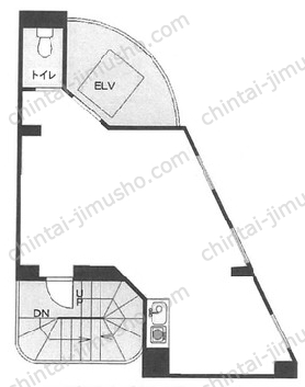 オーララビル6階の間取図