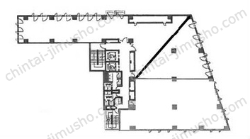 いちご東五反田ビル／プレミアムオフィス五反田4階の間取図