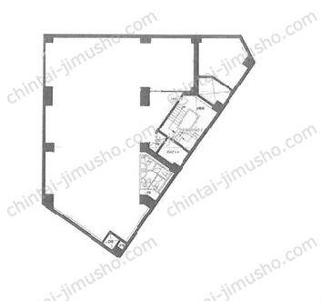 プリンス会館B1階の間取図