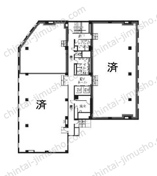 興和白金台ビル（第31興和ビル）2階の間取図