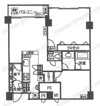スカイプラザ赤坂の間取図
