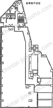 ジブラルタ生命原宿ビル8階の間取図