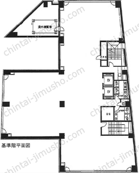 麹町センタープレイス6階の間取図