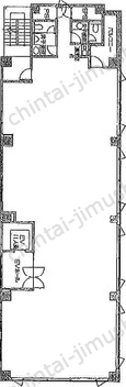 大橋御苑ビル4階の間取図