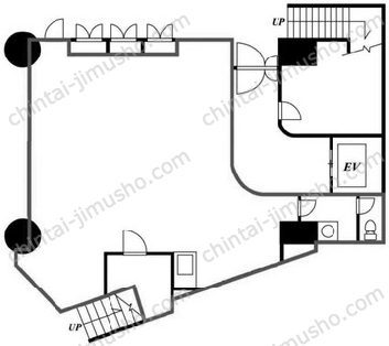 麻布台第一ビル1階の間取図