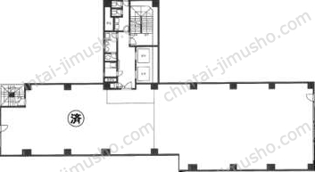キクヤビル7階の間取図