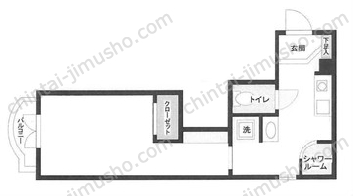 コートヤード南青山2階の間取図