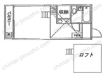 ルーチェ西新宿2階の間取図
