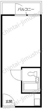 歌舞伎町ダイヤモンドパレスの間取図