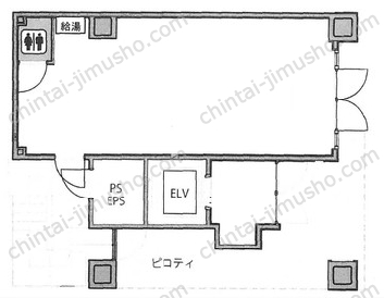 サンブリヂ渋谷ビル1階の間取図