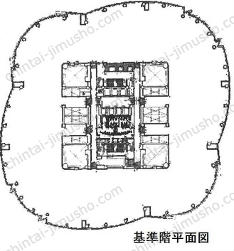 六本木ヒルズ森タワーの間取図