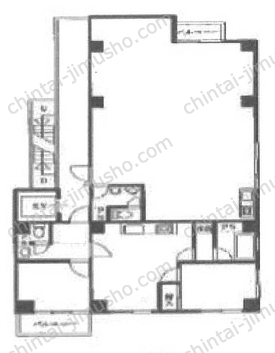 ユニオンビル工新8階の間取図