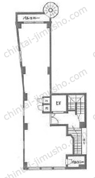 深瀬ビル2階の間取図
