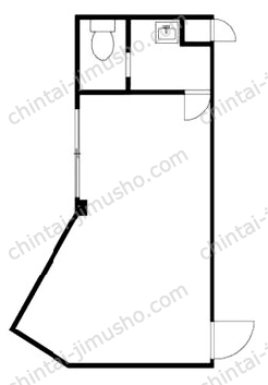 ソシアル都立大学駅前1階の間取図