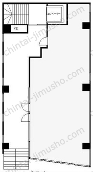 ナチュラルスクエアビル1階の間取図