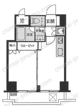 ダイヤパレス御徒町第三4階の間取図