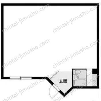 ニューウエストビル1階の間取図