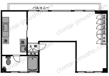 松屋ビルの間取図