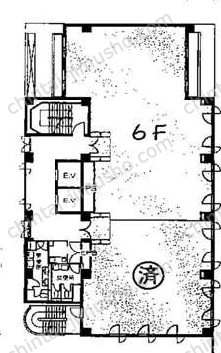 交通ビル6階の間取図