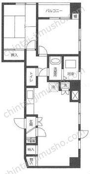 エトワール立川3階の間取図