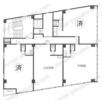 グレインズビル1階の間取図