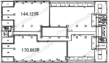 NODEX TOYOCHO（JMFビル東陽町02）3階の間取図